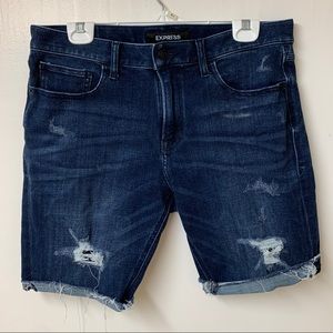 Express 4-Way Stretch Slim Shorts